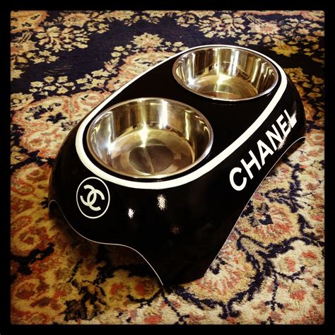 Chanel Dog Bowl .